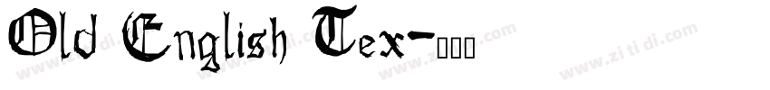 Old English Tex字体转换